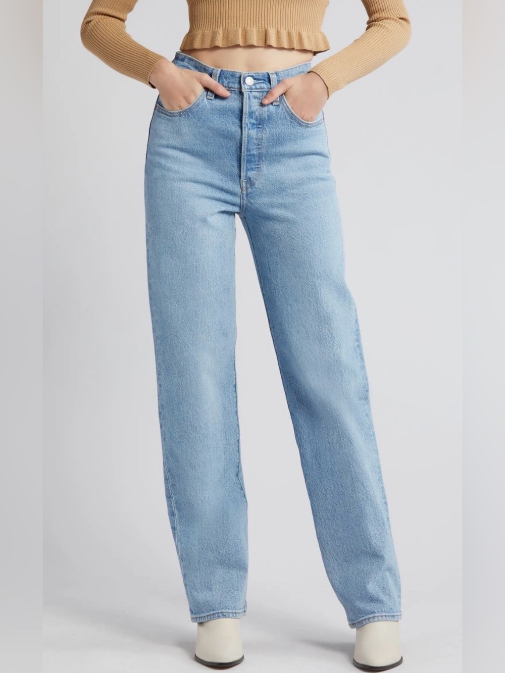 Levi's Ribcage High Rise Straight Leg Jean